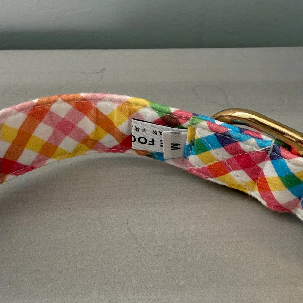 The Foggy Dog Gingham Dog Collar